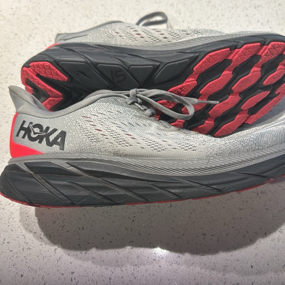 Hoka Gray and Pink Women's Athletic Shoes - Picture 4 of 4